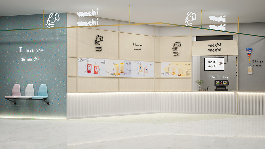 杭州極簡(jiǎn)奶茶店裝修設(shè)計(jì)