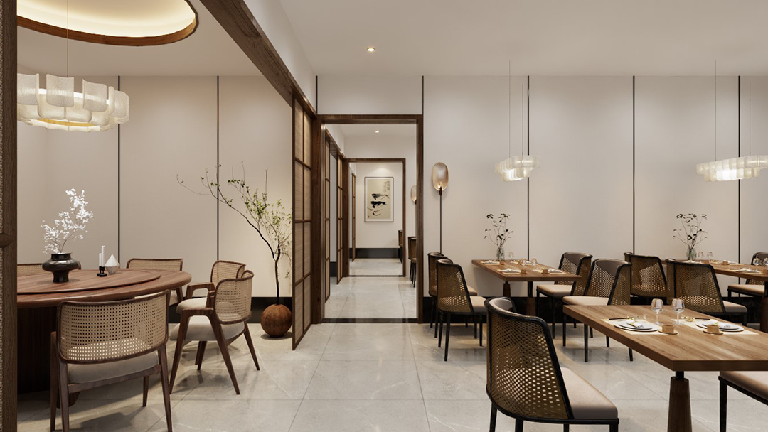 杭州家庭式中式餐廳裝修設(shè)計(jì)