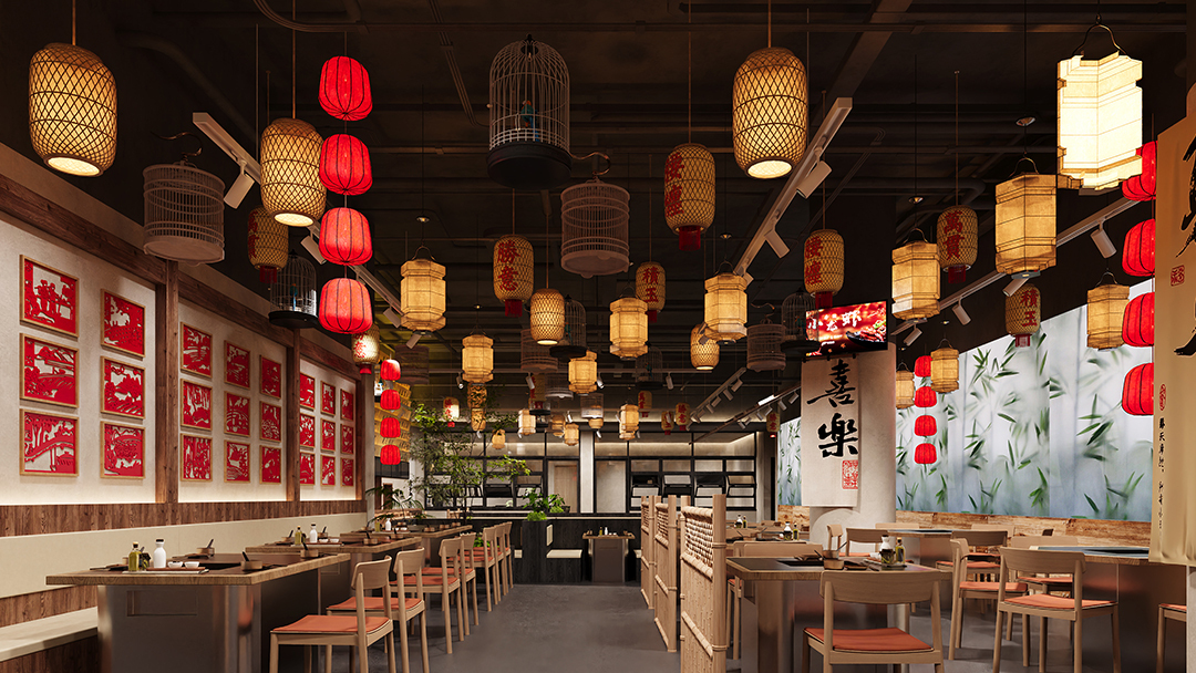 杭州煙火氣中餐廳裝修設(shè)計(jì)