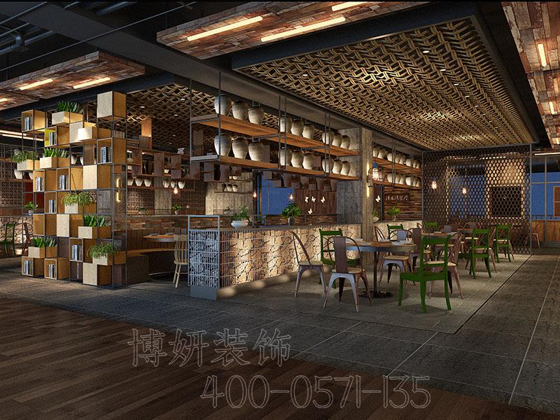 杭州中式快餐店裝修攻略，怎么裝修省錢又好看？