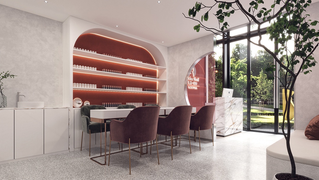 杭州韓系美甲店裝修設(shè)計