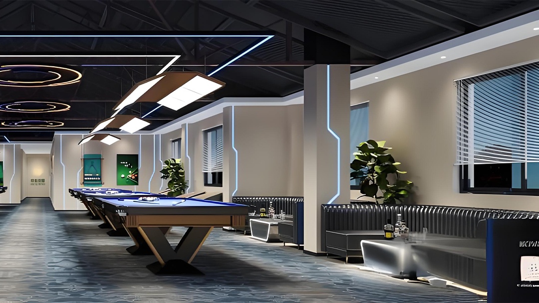 杭州高性價(jià)比臺球廳裝修設(shè)計(jì)